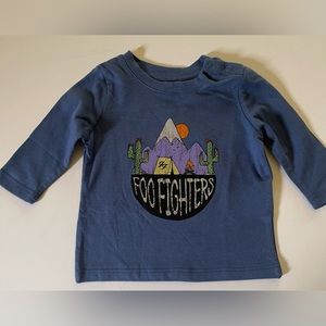 Foo Fighters baby t-shirt size 0-3 months - NEW